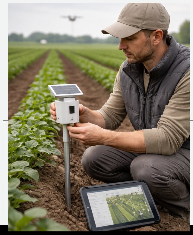 IoT мониторинг сельскохозяйственных полей и контроля в Истре